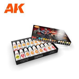 AK Interactive AK11762 SIGNATURE SET – HISTORICAL FIGURES P. XVI-XVIII BY PEPE GALLARDO PAINT SET 18x17 ml – image 2