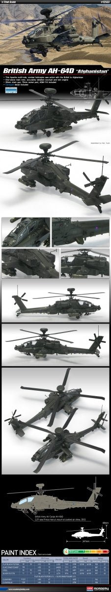 Academy 12537 AH-64D Royal Army Afganistan 1/72 – imagen 2