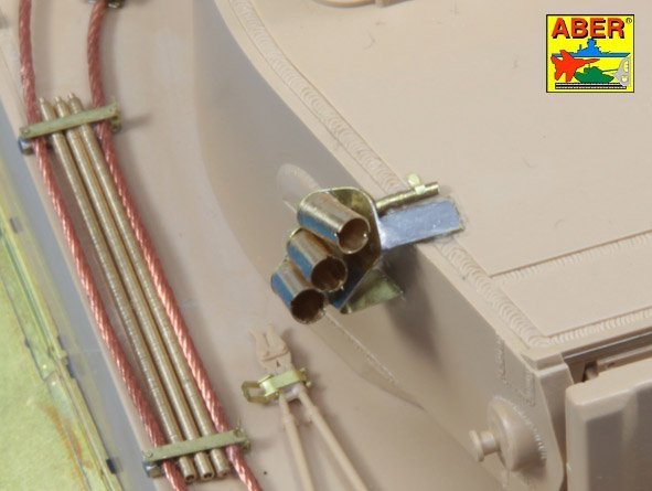 Décharges fumigènes Aber R-34 pour chars allemands comme Tiger I, Panther A/D, Panzer IIIL, Panzer IVG, Luchs, Puma (1/35) – image 7
