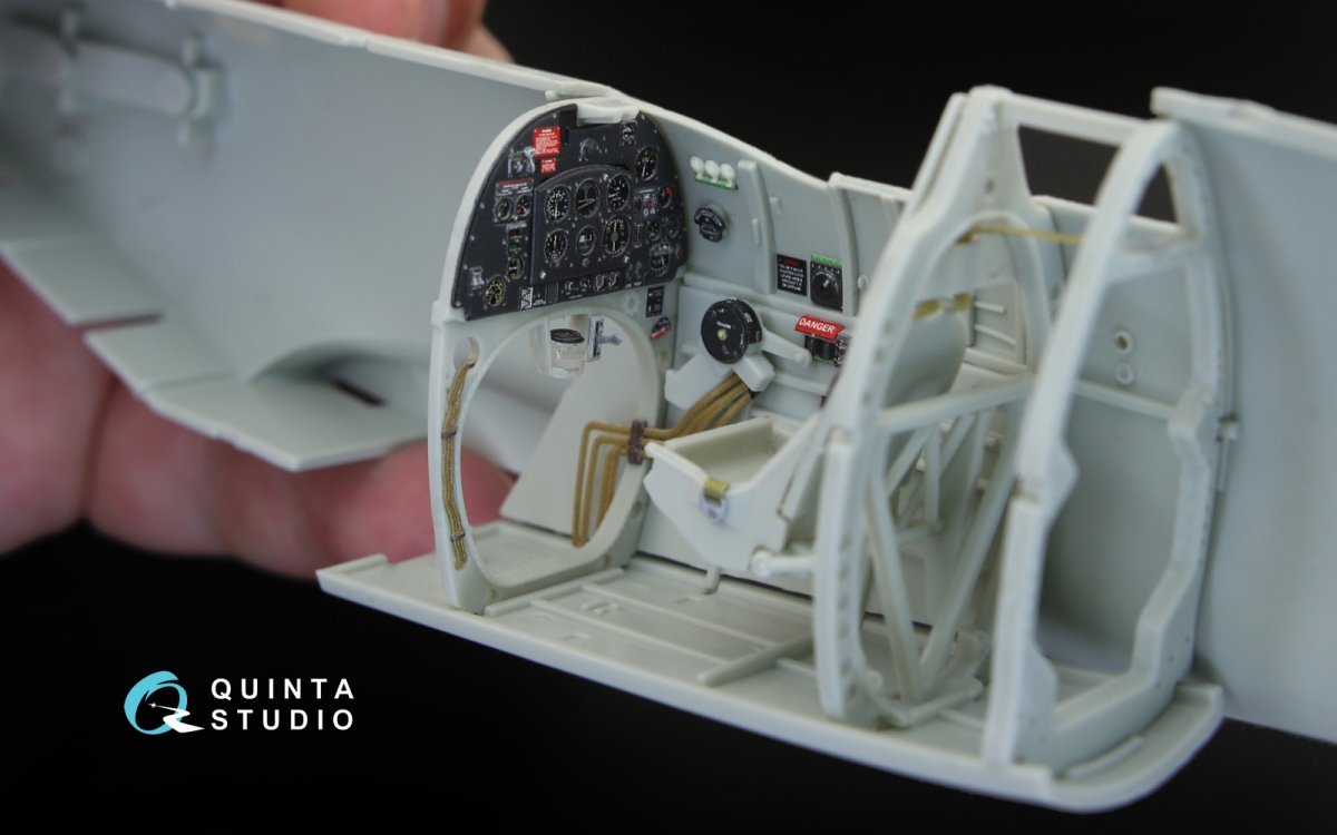 Quinta Studio QD32044 Spitfire Mk. IX 3D-Printed &amp;amp; coloured Interior on decal paper (for Revell kit) 1/32 – immagine 9