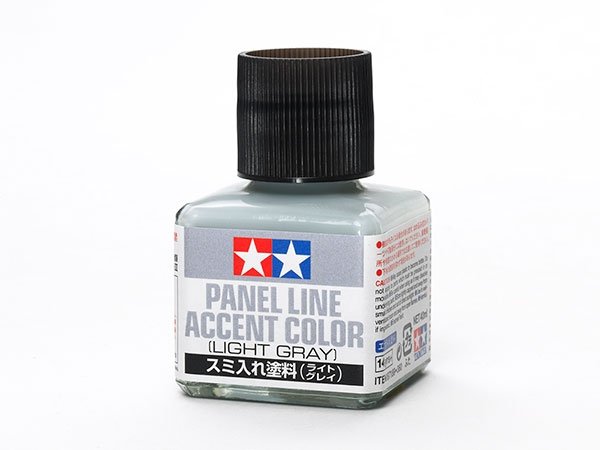 Tamiya 87189 Peinture d'accentuation pour lignes de panneaux Gris clair 40 ml