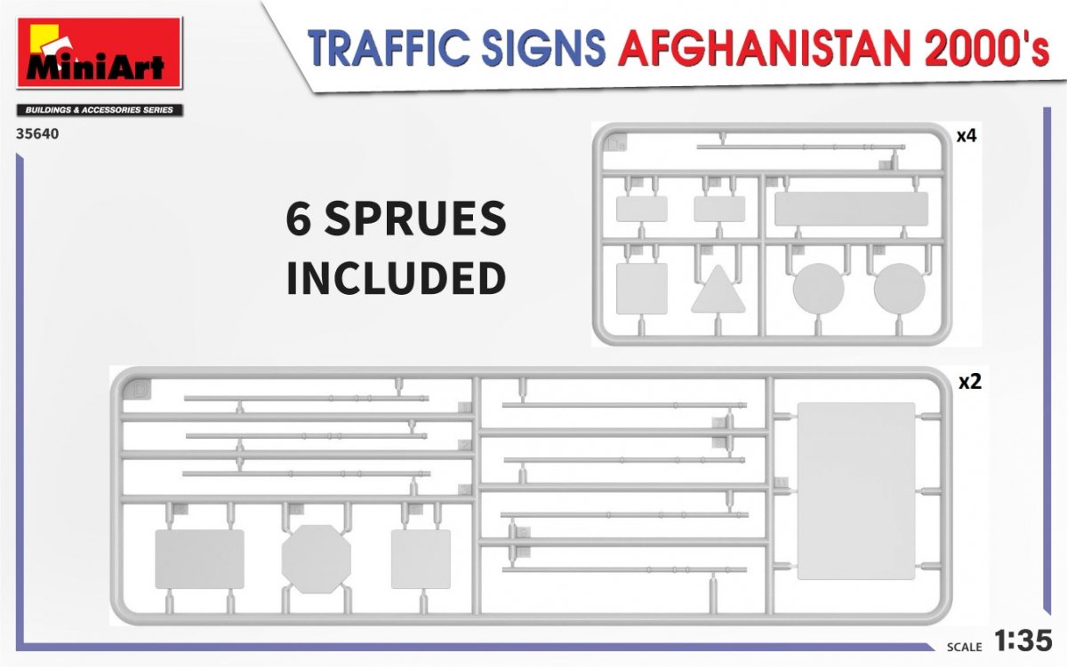 MiniArt 35640 TRAFFIC SIGNS AFGHANISTAN 2000’s 1/35 – zdjęcie 4
