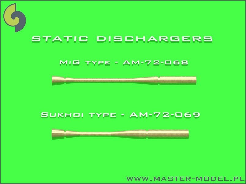 Master AM-72-069 Static dischargers - type used on Sukhoi jets (14pcs) – imagen 3