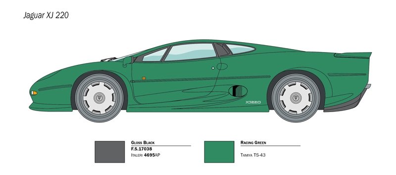 Italeri 3631 Jaguar XJ 220 1/24 – image 3