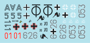 Star Decals 35-C1208 Chars allemands en Italie n° 8 Véhicules blindés mixtes 1/35 – image 2