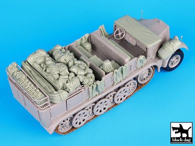 Black Dog T35072 Sd.Kfz 8 big accessories set 1/35 – immagine 3