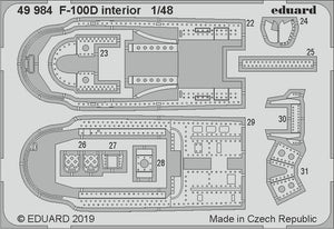 Intérieur du F-100D Eduard 49984 au 1/48 TRUMPETER – image 2