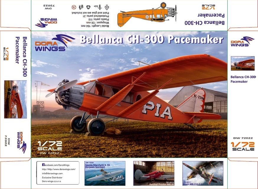 Dora Wings 72022 Bellanca CH-300 Pacemaker 1/72 – Bild 2