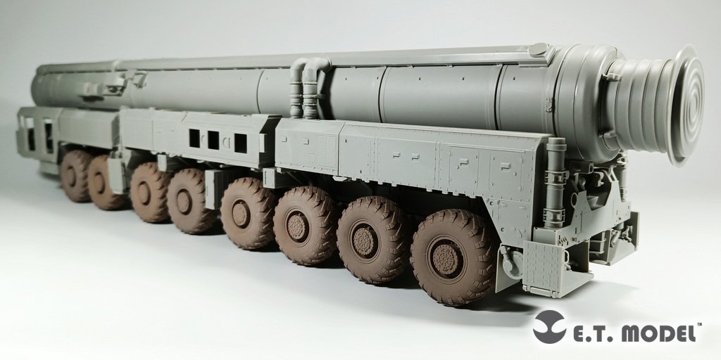E.T. Model P35-114 15U175 TEL of RS-12M1 Topol-M ICBM complex Sagged wheels For TRUMPETER Kit 1/35 – zdjęcie 4