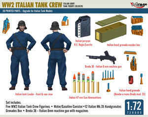 Mirage Hobby 720005 Italian Tank Crew 3D Print 1/72 – immagine 4