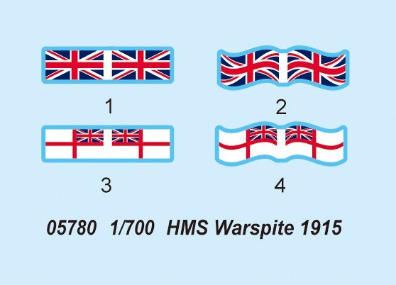 Trumpeter 05780 HMS Warspite (1915) 1/700 – imagen 7