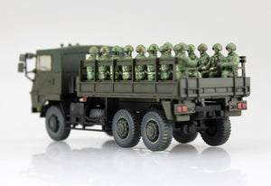 Camion Type 73 des Forces d&amp;#39;autodéfense japonaises (JGSDF) Aoshima 01209 avec figurines (20 pièces) à l&amp;#39;échelle 1/72 – image 3