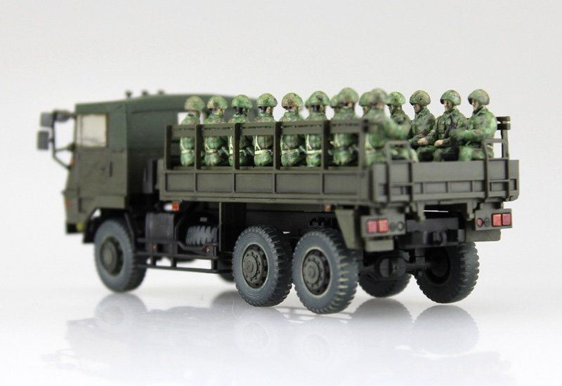 Camion Type 73 des Forces d&amp;#39;autodéfense japonaises (JGSDF) Aoshima 01209 avec figurines (20 pièces) à l&amp;#39;échelle 1/72 – image 3