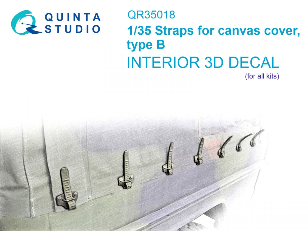 Quinta Studio QR35018 Straps for cancas cover, type B 1/35