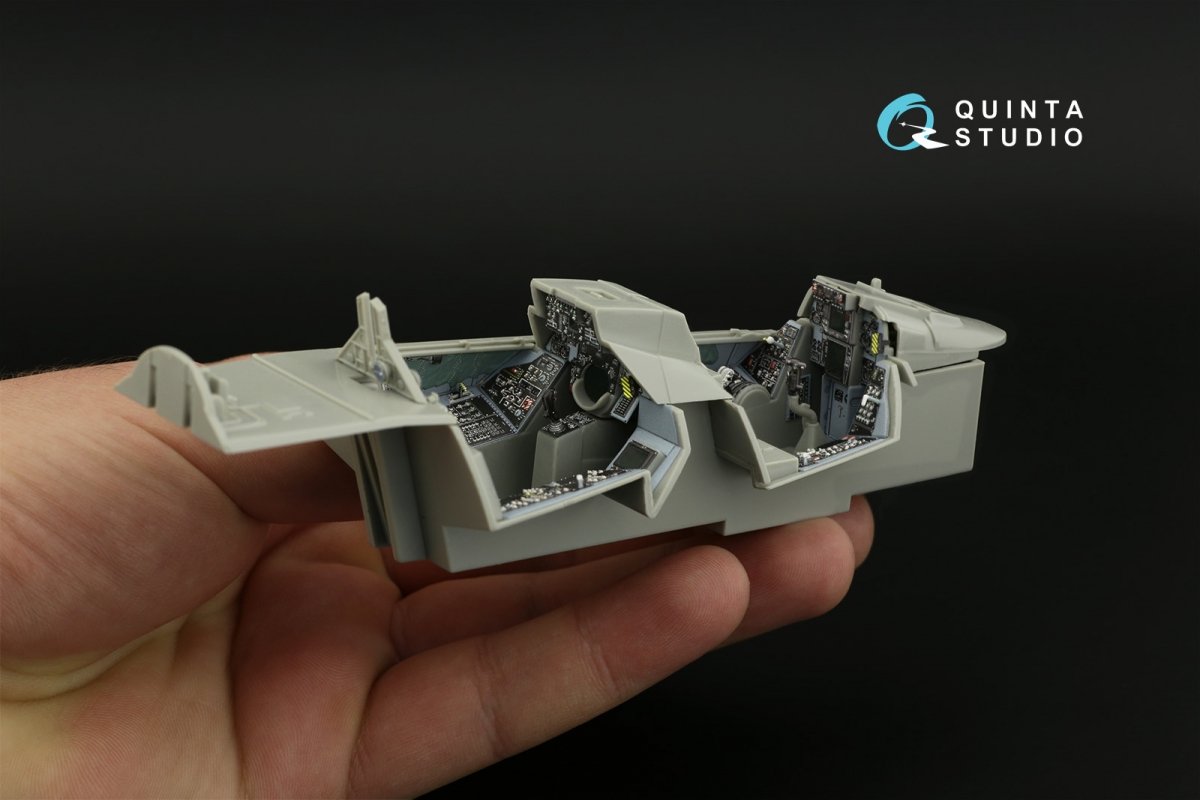 Quinta Studio QD32098 F-14A 3D-Printed &amp;amp; coloured Interior on decal paper ( Trumpeter ) 1/32 – immagine 4