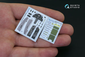 Intérieur imprimé en 3D et coloré sur papier décalcomanie Quinta Studio QD48143 A-10A (pour maquette Hobby Boss) 1/48  – image 3