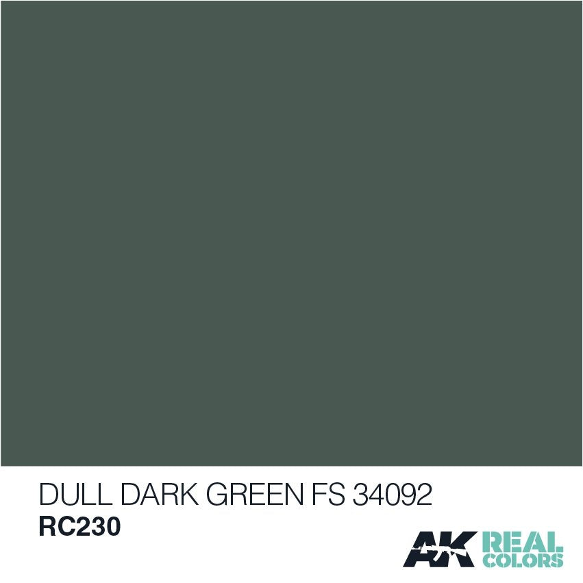 AK Interactive RC230 DULL DARK GREEN FS 34092 10ML – immagine 2