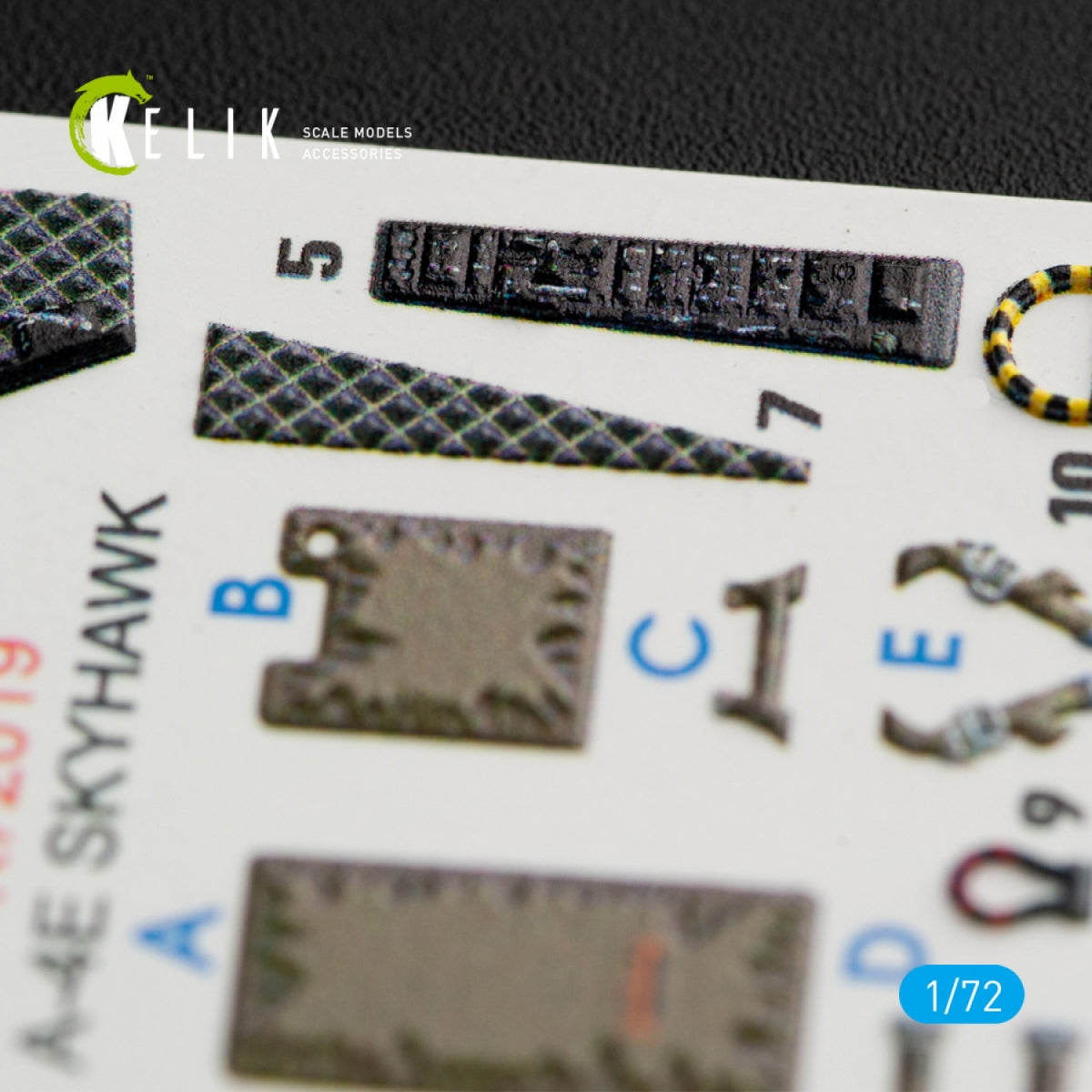 KELIK K72019 A-4E &amp;quot;SKYHAWK&amp;quot; INTERIOR 3D DECALS FOR FUJIMI/HOBBY 2000 KIT 1/72 – imagen 3