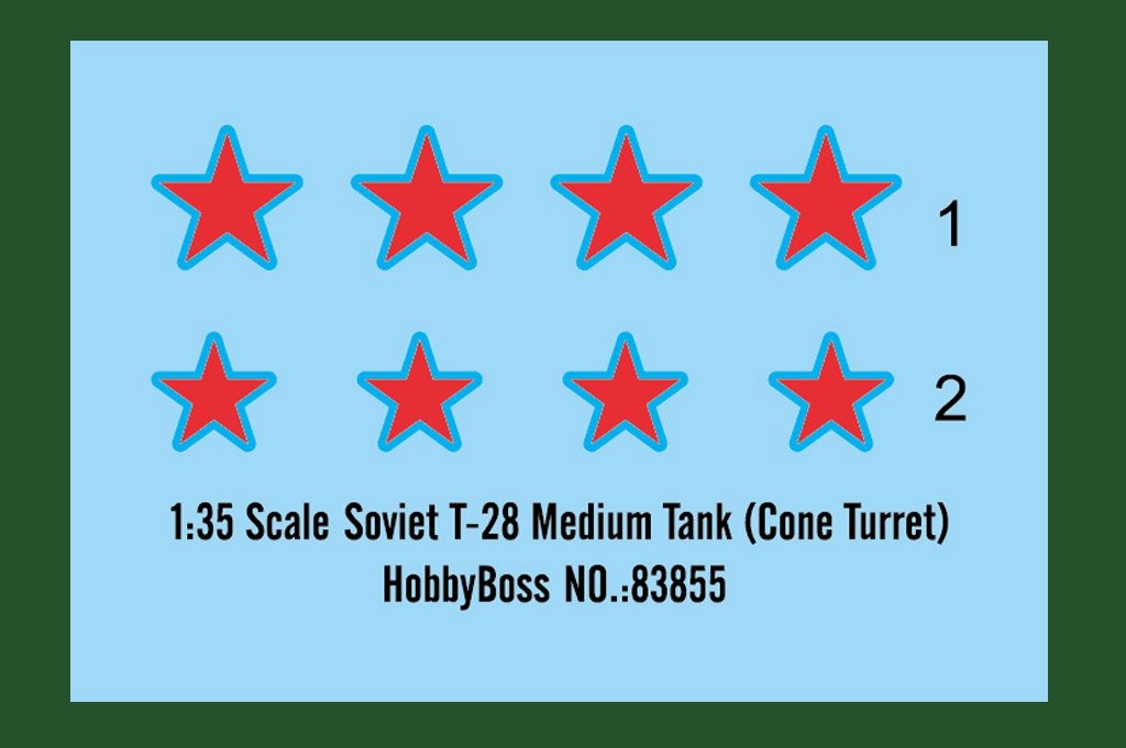 Hobby Boss 83855 Soviet T-28 Medium Tank (Cone Turret) 1/35 – immagine 3