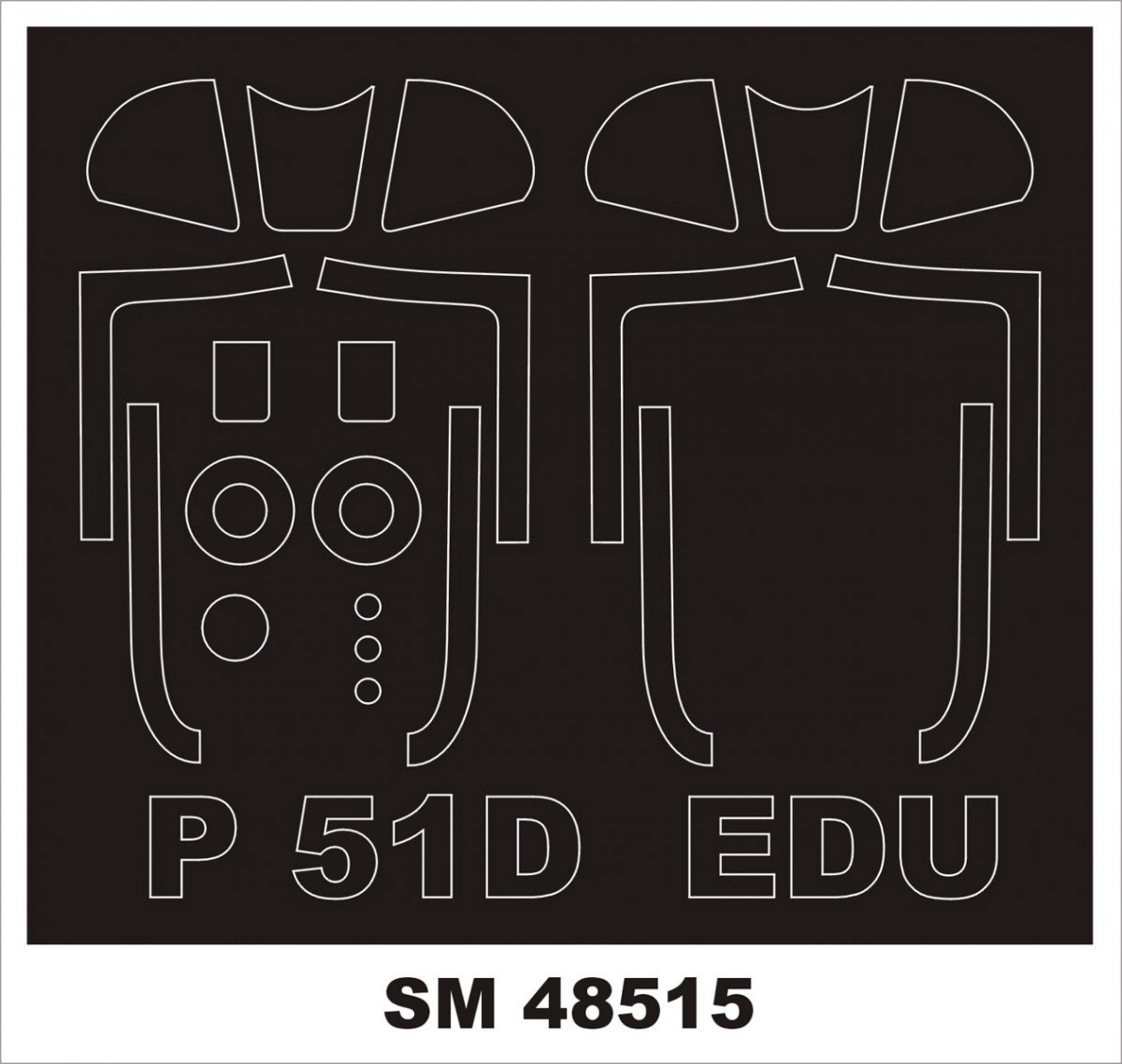 Montex SM48515 P-51D MUSTANG EDUARD 1/48