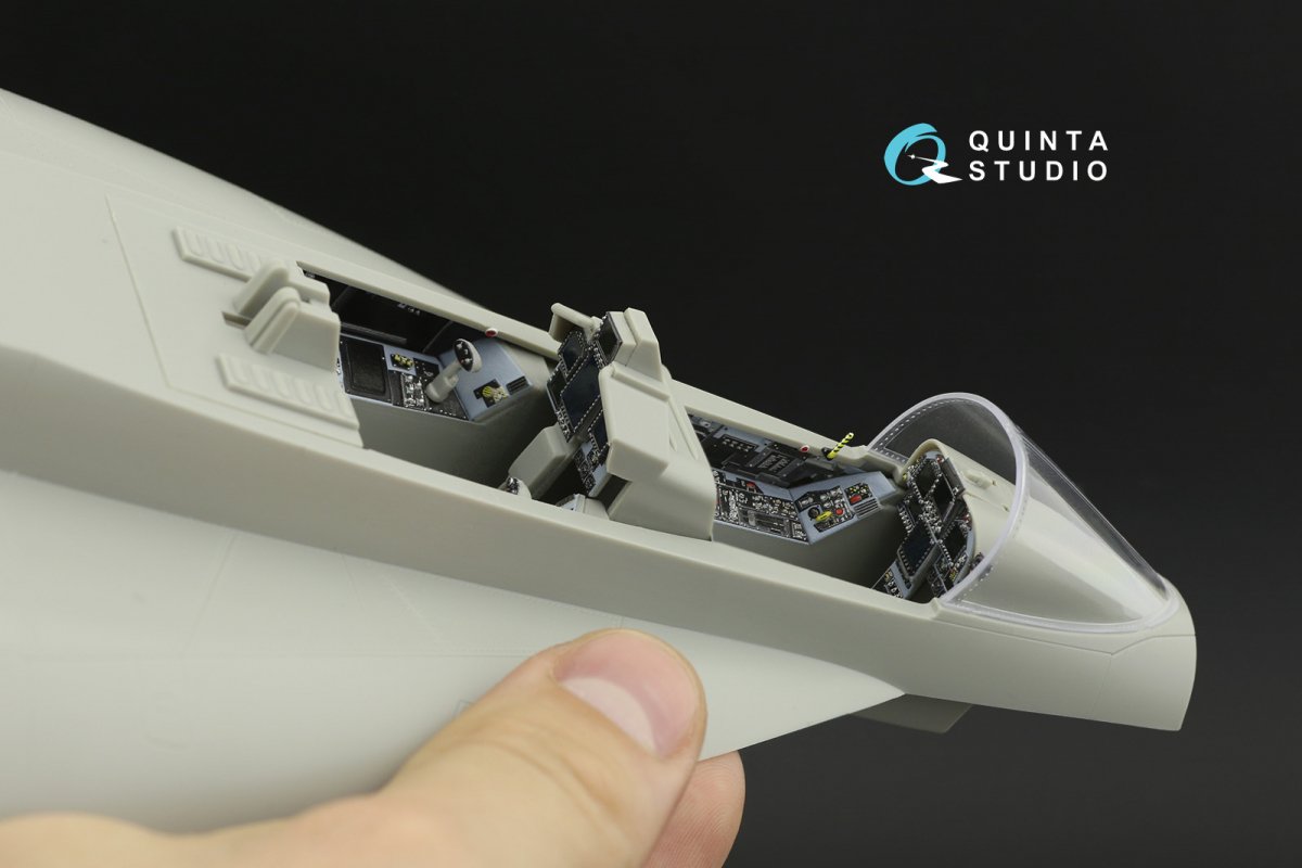 Quinta Studio QD32100 F/A-18F late / EA-18G 3D-Printed &amp;amp; coloured Interior on decal paper (Trumpeter) 1/32 – immagine 12