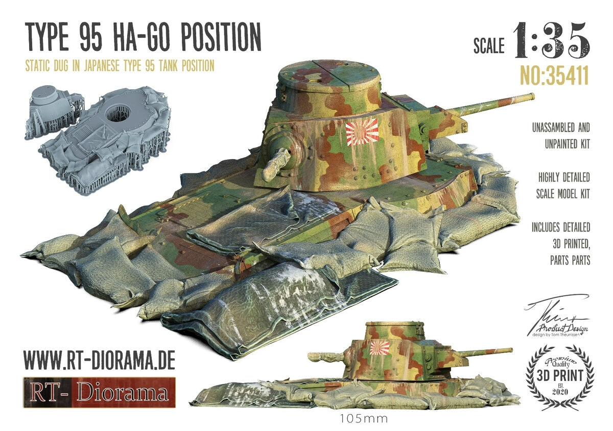 RT-Diorama 35411 Type 95 Ha-Go Position 1/35