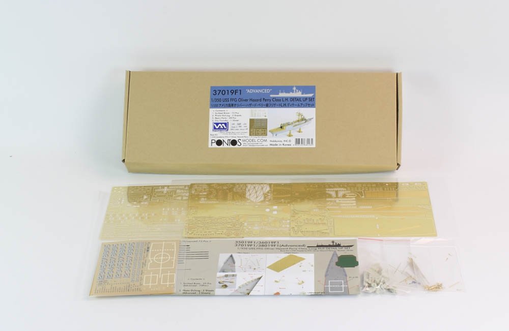 Pontos 37019F1 USS FFG Oliver Hazard Perry Class Long Hull Detail Up Set ADVANCED 1/350 – Bild 2