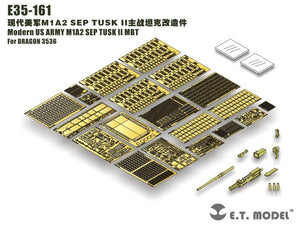 E.T. Model E35-161 Modern US ARMY M1A2 SEP MBT TUSK II (For DRAGON 3536) 1/35