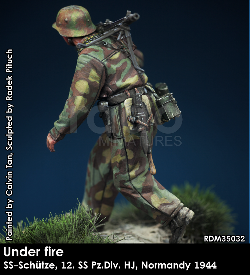 RADO Miniatures RDM35032 Under fire. W-SS MG Schütze, 12. SS-Pz.Div. HJ, Normandy 1944 1/35 – imagen 4