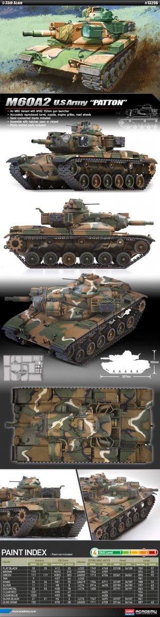 Academy 13296 U.S. ARMY M60A2 PATTON – immagine 2