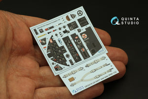 Quinta Studio QD32184 F8F-2 Bearcat 3D-Printed coloured Interior on decal paper (Trumpeter) 1/32 – imagen 3