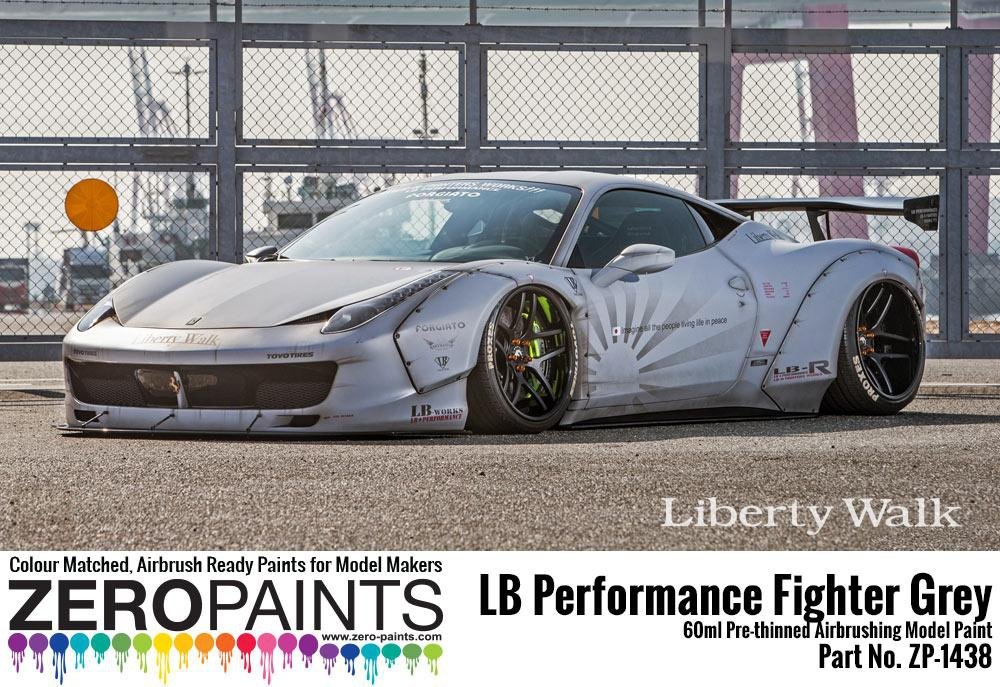 Zero Paints ZP-1438 - LB Performance Zero Fighter (Combat Style) Grey Paint (LB Works Ferrari 458, Lamborghini Aventador, Murciéelago) 60ml – imagen 2