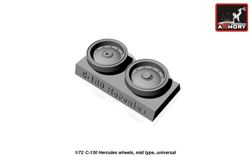 Armory Models AW72310 C-130 Hercules wheels, mid type 1/72 – imagen 6