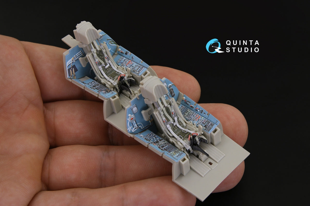 Quinta Studio QD48181 Su-27UB 3D-Printed coloured Interior on decal paper (for KittyHawk kit) 1/48 – immagine 9