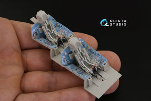 Quinta Studio QD48181 Su-27UB 3D-Printed coloured Interior on decal paper (for KittyHawk kit) 1/48 – immagine 9