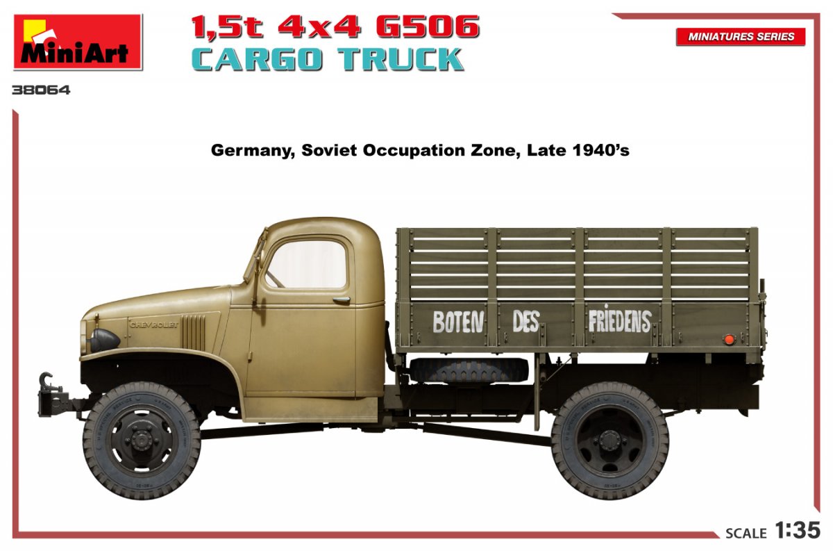 MiniArt 38064 1,5t 4×4 G506 CARGO TRUCK 1/35 – imagen 6