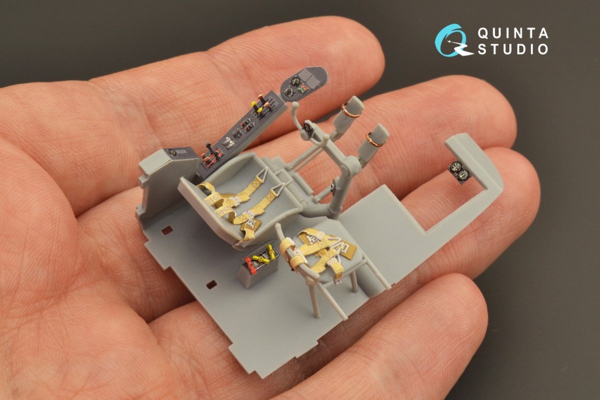 Quinta Studio QD48266 He 111H-3/H-6 3D-Printed &amp;amp; coloured Interior on decal paper ( ICM ) 1/48 – imagen 6