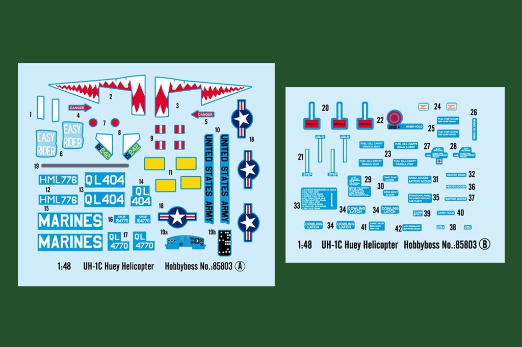 Hobby Boss 85803 UH-1C Huey Helicopter 1/48 – immagine 4