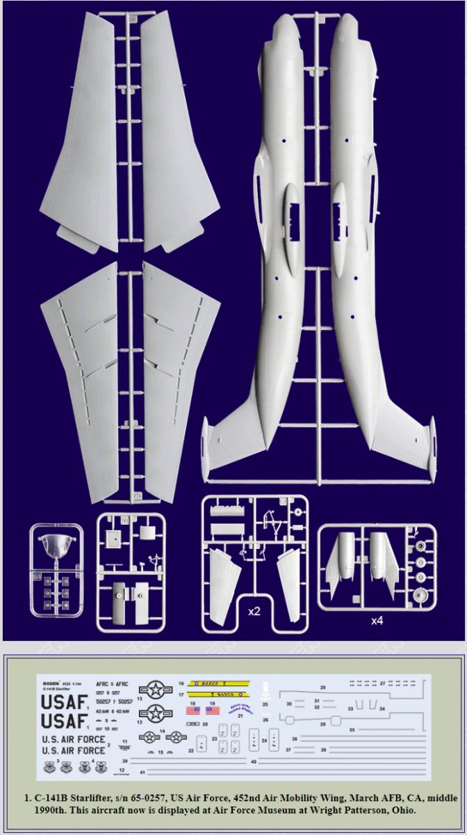 Roden 325 Lockheed C141 B Starlifter 1/144 – imagen 2
