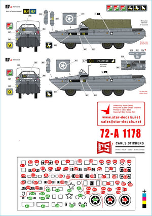 Star Decals 72-A1178 D-Day DUKW. British Amphibians # 3. 101 Coy (GT) and 377 Coy (GT) RASC. 1/72 – zdjęcie 2
