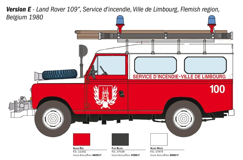 Italeri 3660 LAND ROVER FIRE TRUCK 1/24 – imagen 2