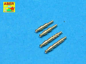 Aber A32003 Jeu de 4 embouts de canon pour mitrailleuses d&amp;#39;avion allemandes MG 17 de 7,92 mm (1/32)