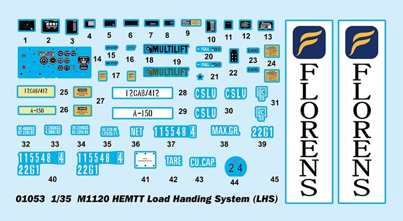 Trumpeter 01053 M1120 HEMTT Load Handing System (LHS) 1/35 – zdjęcie 3