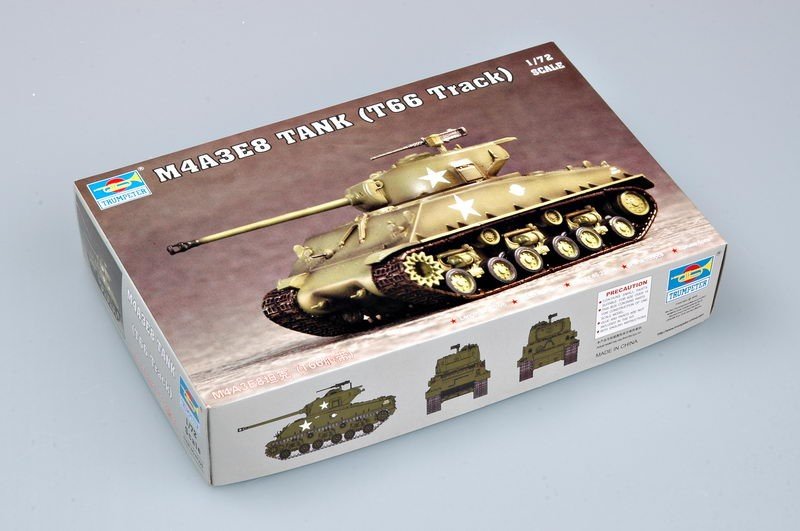 Trumpeter 07225 M4A3E8 TANK (T66 Track) 1/72 – imagen 2