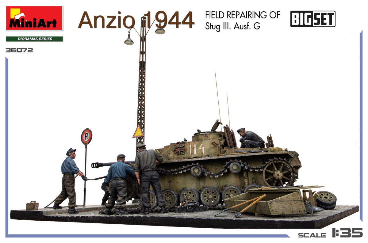 MiniArt 36072 Anzio 1944. Field Repairing of Stug III. Ausf. G. BIG SET 1/35 – imagen 4