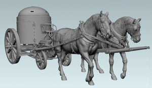 Copper State Models F35-047 A pair of horses for Fahrpanzer 1/35 – imagen 2