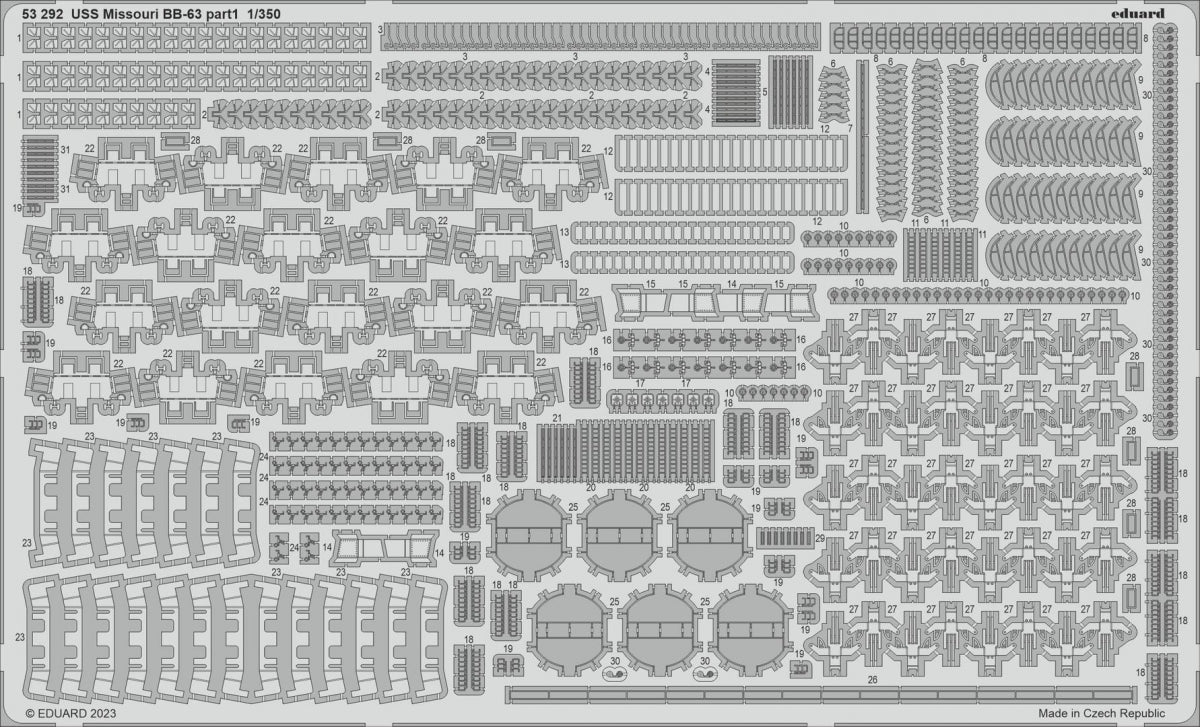 Eduard BIG5368 USS Missouri BB-63 Hobby Boss 1/350 – imagen 2
