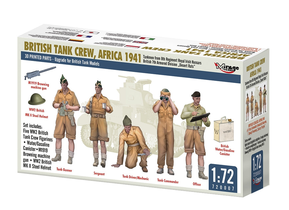 Mirage Hobby 720007 British Tank Crew, Africa 1941 1/72