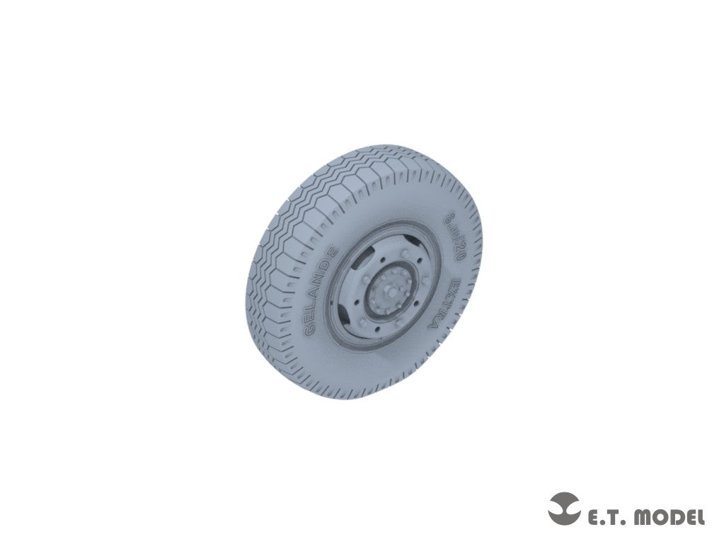 ET Model P35-104 WWII German Sd.Kfz.234 Small Diameter Weighted Wheels Type.4 1/35 – image 4