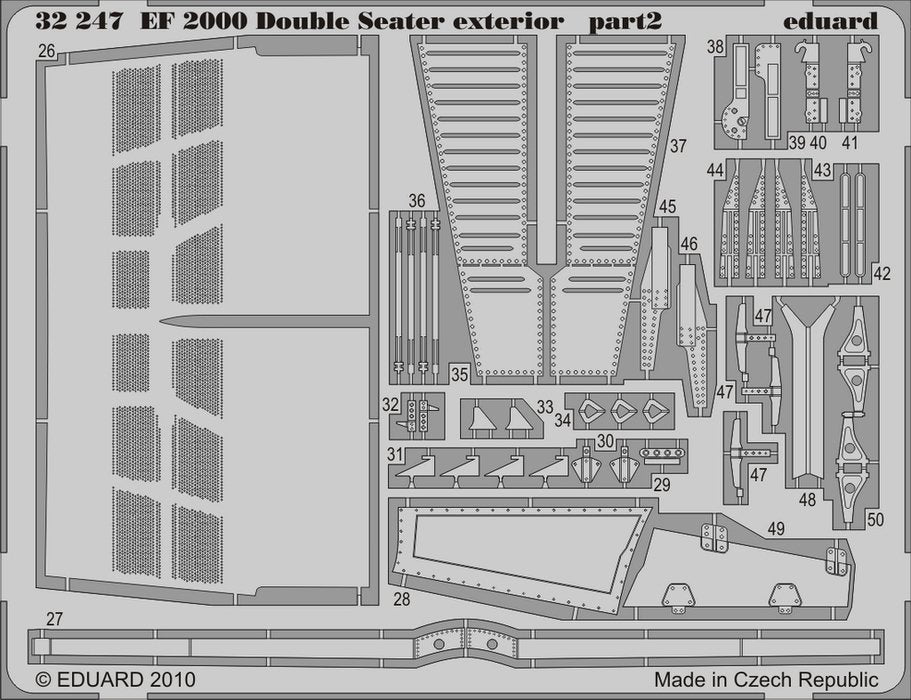 Eduard 32247 EF 2000 Two-seater exterior TRUMPETER 1/32 – imagen 2